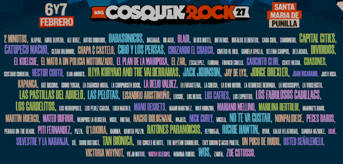 COSQUÍN ROCK 2027 – CÓRDOBA - PAX EXTRANJEROS